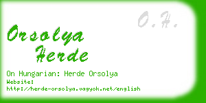 orsolya herde business card